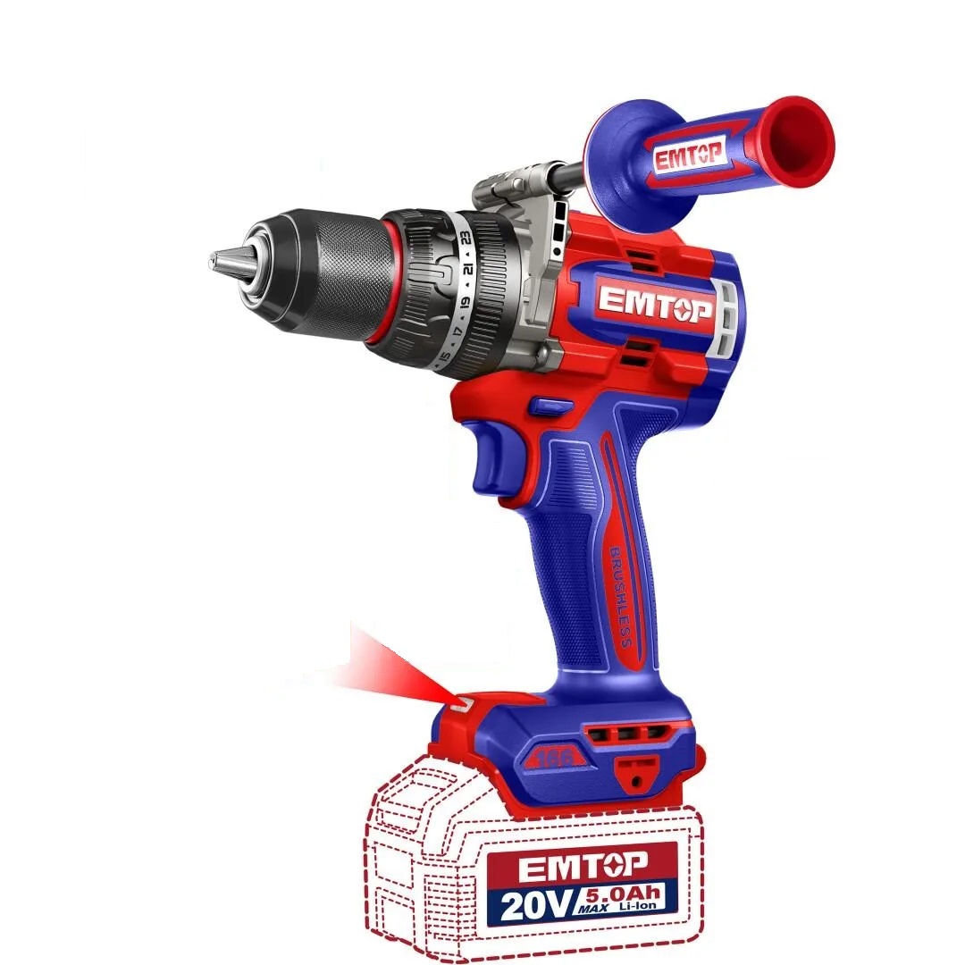 Дриль-шуруповерт акумуляторний EMTOP ECIDL201668